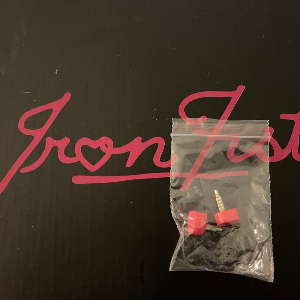Iron Fist Black and Pink Goth Pattern Peep-Toe Heels - Picture 6 of 14